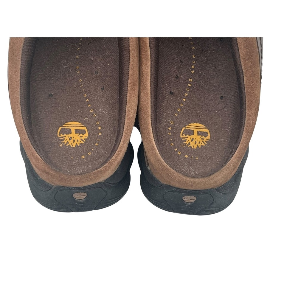 Timberland Women's Brown Leather Mule Clogs Slip-On Shoes Size 8M - Picture 7 of 16